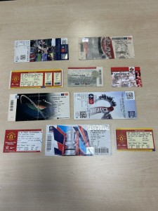 10 x Manchester United Match Ticket Stubs Used Man Utd Home & Away Finals Bundle for sale on Ebay