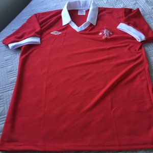 Red Replica Chelsea Football Shirt 1975-1977 CFC Away XL for sale on Ebay