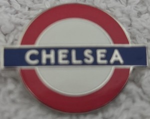 CHELSEA FC BADGE - CHELSEA TUBE BADGE  for sale on Ebay