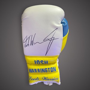 Josh Warrington Hand Signed Boxing Glove Bid From £35 With COA ‘Leeds Warrior’ for sale on Ebay