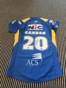 Signed Leeds Rhinos Shirt 20 Gannon for sale on Ebay