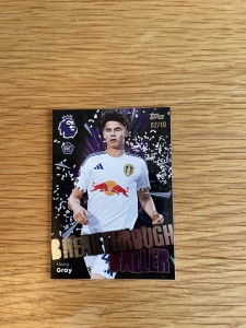 Harry Gray Leeds United Topps Premier League Breakthrough Baller Numbered/10 for sale on Ebay