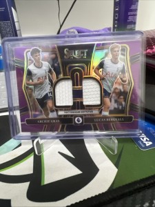 Lucas Bergval & Archie Gray Dual Swatch /49 Tottenham Hotspur’s Panini Select for sale on Ebay