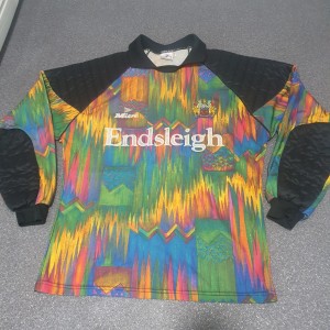 Vintage Burnley FC 1995-96 Goalkeeper Shirt Mens Multicoloured  Size - M 38 40  for sale on Ebay
