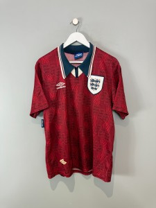 ENGLAND 1993/95 AWAY SHIRT  (L)  UMBRO ORIGINAL VINTAGE FOOTBALL SHIRT for sale on Ebay