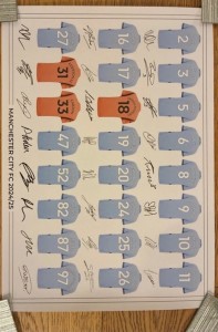 Manchester City FC 24/25 Print Signed Poster A3 for sale on Ebay