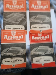4 x ARSENAL HOME PROGRAMMES Late 1950's BARGAIN 50p each for sale on Ebay