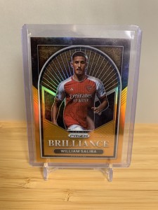 William Saliba /25 Panini Prizm Brilliance 2023-24 Arsenal for sale on Ebay