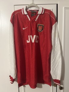 Arsenal 1998 XXL Long Sleeve Home Shirt - Great Condition for sale on Ebay