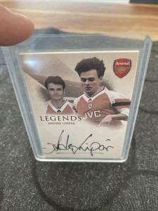 Legends Anders Limpar Autograph Card Arsenal Futera 01/03  for sale on Ebay
