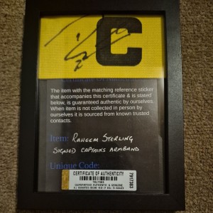 Raheem Sterling Of England, Liverpool Man C Arsenal Signed Captains Armband wCOA for sale on Ebay