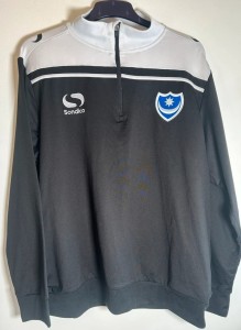 Mens Portsmouth FC Sondico 1/4 Zip 2015/16 Sweatshirt L vgc for sale on Ebay
