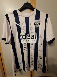 West Bromwich Albion 2023-24 Puma Home Shirt Signed By First Team for sale on Ebay