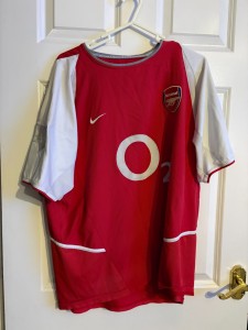 Arsenal Home 2002/04 Nike Red Invincibles Shirt O2 Size L for sale on Ebay
