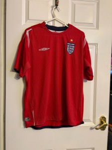 2004-2006 England Umbro away football shirt Short sleeve size Large for sale on Ebay