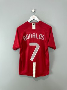 MAN UNITED 2007/09 HOME SHIRT  (M)  NIKE ORIGINAL RONALDO VINTAGE FOOTBALL SHIRT for sale on Ebay