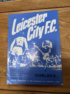 Leicester City v Chelsea Programme 1971/72 for sale on Ebay