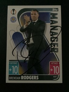 Signed Brendan Rodgers Leicester City Football Match Attax Card for sale on Ebay