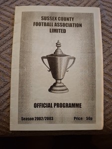 Brighton & Hove Albion Women v Upper Breeding Women programme.  17/4/2003 for sale on Ebay