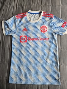 Manchester United ADIDAS Blue MANCHESTER UNITED 23/24 AWAY JERSEY MENS SIZE S for sale on Ebay