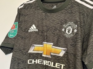 adidas Match Issued Manchester United Season Away Shirt - Carabao Cup - Size 6 for sale on Ebay