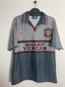 Original Authentic Manchester United 1995/1996 Away Football Shirt - Medium for sale on Ebay