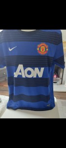 ADULT MANCHESTER UNITED FOOTBALL SHIRT 2011/12 NIKE AON  SIZE L for sale on Ebay