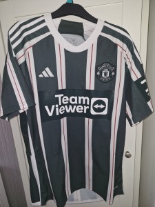 adidas Manchester United 2023/24 Size L Away Men's Football Shirt for sale on Ebay