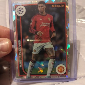 Topps Merlin Chrome 2024 - Rashford - Cracked Ice /250 - Manchester United for sale on Ebay
