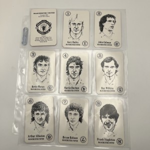 Manchester United Bertcord Big League 1982 Set Of 12 Cards for sale on Ebay