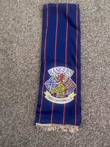 vinted glasgow rangers scarf for sale on Ebay
