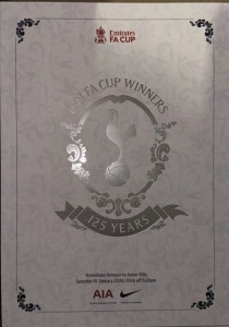 Tottenham Hotspur v Aston Villa Programme 10/01/2026 - 125 Years 1901 FA Cup SP for sale on Ebay