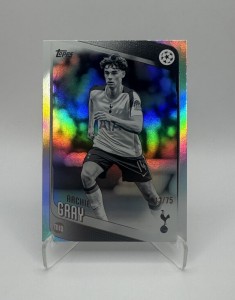 2025-26 Topps Flagship UCC Archie Gray Black & White Foil Parallel /75 Tottenham for sale on Ebay