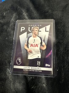 Topps Premier League 2026 Lucas Bergvall Premier Pull Tottenham Hotspur for sale on Ebay