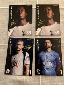 4 X Tottenham Hotspur FC (Spurs)  25/26 Signed Club Cards VICARIO KULU for sale on Ebay