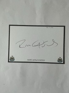 RON GUTHRIE  Newcastle United  Signed Crested Card. for sale on Ebay