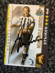 Signed Alan Shearer Newcastle UnitedFootball Shoot Out Card for sale on Ebay