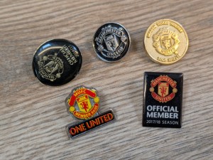 Gold Plated Manchester United Season Ticket Holder Badge & Others for sale on Ebay