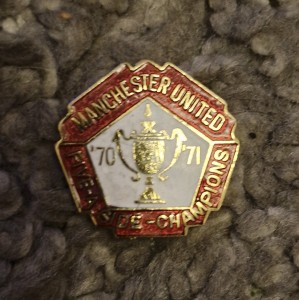 RARE Manchester United Pin Badge 1970 - 1971 Five A Side Champions. for sale on Ebay