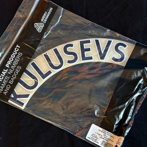 Tottenham kulusevski  Football Name 2019/22 spurs navy Player Issue Pack of 15 for sale on Ebay