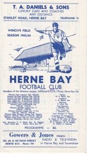 1965/66 Herne Bay v Ilford, F A Amateur Cup, 4th Qual Rd - v.good condition for sale on Ebay
