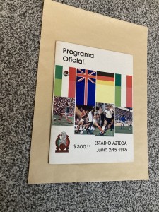 1985 Azteca Tournament Official Programme England v Mexico. for sale on Ebay