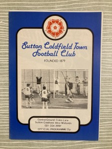 Sutton Coldfield Town v Aston Villa - Friendly - 1985/86 for sale on Ebay