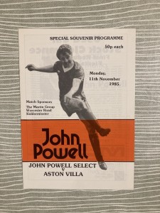 John Powell Select X1 v Aston Villa - Friendly Testimonial - 1985/86 for sale on Ebay