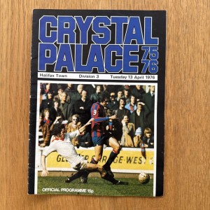 CRYSTAL PALACE V HALIFAX TOWN 1975/76 SEASON for sale on Ebay