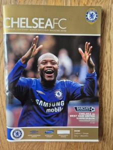 2005/06 Chelsea V West Ham Premier League Football Programme VGC for sale on Ebay