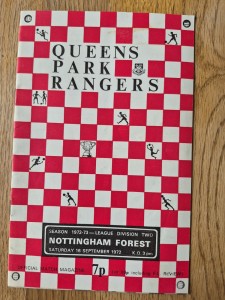 1972/73 QPR V Nottingham Forest Div2 Football Programme Good Condition for sale on Ebay