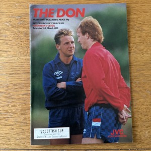 ABERDEEN V CLYDE SCOTTISH CUP 5 1987/88 SEASON for sale on Ebay