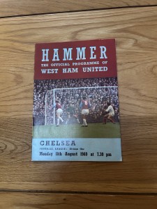 West Ham United v Chelsea Programme 1969/70 for sale on Ebay