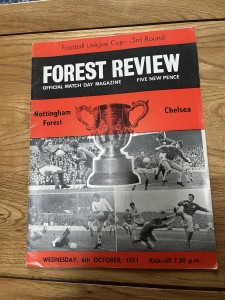 Nottingham Forest v Chelsea League Cup Programme 1971/72 for sale on Ebay